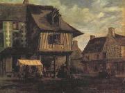 Theodore Rousseau Marketplace in Normandy (san04) USA oil painting artist